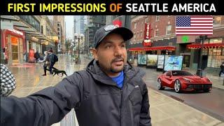 FIRST IMPRESSIONS OF SEATTLE WASHINGTON  || Indian in America