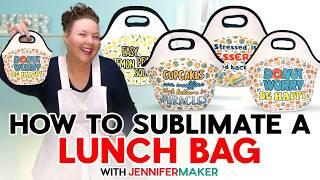 How To Sublimate A Neoprene Lunch Bag | Funny Food Designs!