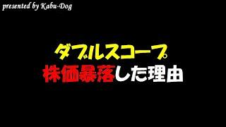 ダブルスコープが株価暴落した理由