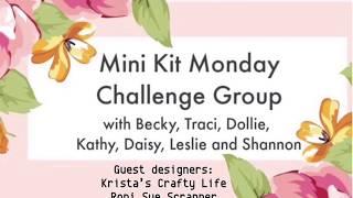 Mini Kit Monday Layout Share and Left Over/ Scrapbooking Process Video/