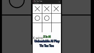 How to make tic tac toe game with minimax algorithm in javascript canvas #shorts #aaacoder