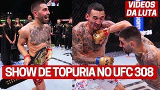 VIDEO LUTA TOPURIA APLICA NOCAUTE SENSACIONAL EM HOLLOWAY NO UFC 308