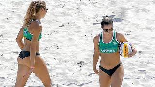 Italian Beach Volleyball Players Exciting Moments