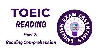 TOEIC Reading - Part 7: Reading Comprehension (3) #toeic #toeicreading