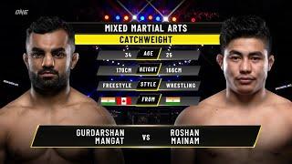 Gurdarshan Mangat vs. Roshan Mainam | ONE Championship Full Fight