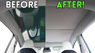 Make your Tesla Battery Last Longer in The Summer? - Tesla Roof Sunshade HALOBLK