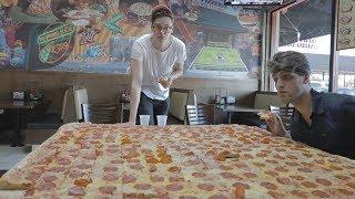 World's biggest pizza challenge.