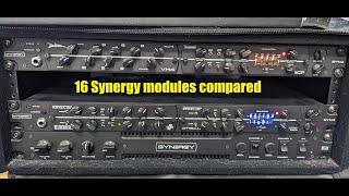 16 Synergy modules compared