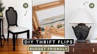 DIY THRIFT FLIP DECOR + FURNITURE - Budget Friendly Home Decor Hacks