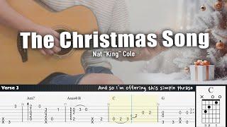 The Christmas Song - Nat “King” Cole | Fingerstyle Guitar | TAB + Chords