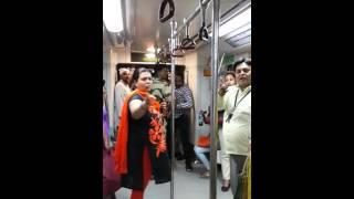 Ladies Compartment in Delhi Metro.(1)