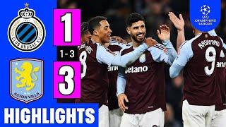 Club Brugge Vs. Aston Villa 1-3 | EXTENDED HIGHLIGHTS | UEFA Champions League | Aston Villa UCL