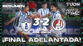 Resumen y goles | Pachuca 3(5)-(4)2 Atl San Luis | Grita México C22 - 4tos Vuelta | TUDN