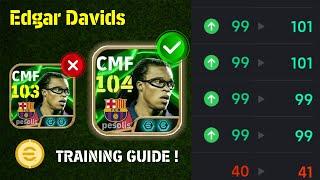 NEW Epic Edgar Davids Best Training Guide 104 rate | Player Progression eFootball 2025