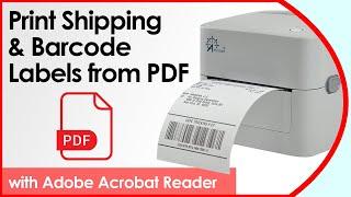 How to Print Incorrectly Formatted PDF Shipping / Barcode Labels using Adobe Acrobat UPDATED 2023