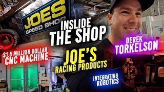 JOE'S RACING: Derek tours us around and shows a cool $1.5m CNC Machine - Robotic Fabricator & More!