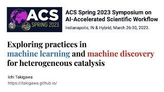 Exploring Practices in Machine Learning and Machine Discovery for Heterogeneous Catalysis