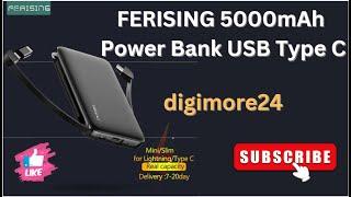 Best FERISING 5000mAh Power Bank USB Type C. #digimore24 #usbcharger #FERISING