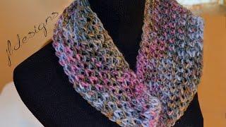 Loom Knit Modified Diamond Lace Scarf