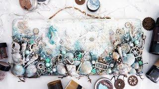 Mixed Media Beach Panel with Lindy's and the Dusty Attic