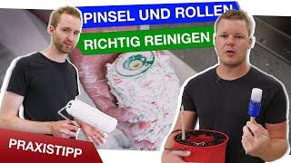 Pinsel und Rollen auswaschen: Dos and Don’ts