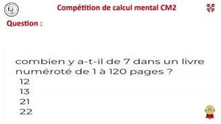 Compétition du calcul mental