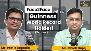 Small cap Investor with World Record !! #Face2Face (Trailer) | Pratik Bagadia | Vivek Bajaj