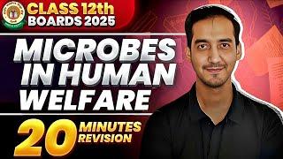 Microbes in Human Welfare| Class 12 | Quick Revision in 20 minutes| NEET|CBSE| Sourabh Raina