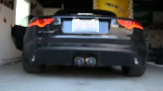 Quicksilver exhaust Jaguar F type V6 (cold start)