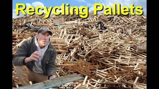 Recycling Pallets & Wood With Nails #palletrecycling #wood #woodrecycling