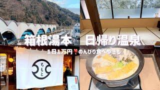 箱根湯本　日帰り温泉（１日１万円で大満足の旅に）