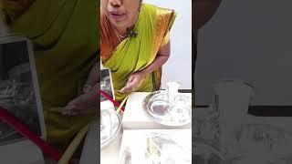 #silver925 |  Dinner Sets Crafted with 92 5 Pure Silver | Krishna House Of Silver