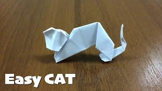 Easy Origami CAT - How To Make a Cute Paper Cat / DIY Origami Animal