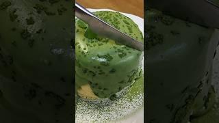 녹차 수플레 팬케이크 만들기 / Making Green Tea Souffle Pancake #shorts / korean street food