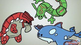 Rayquaza, Groudon, and Kyogre in a Nutshell