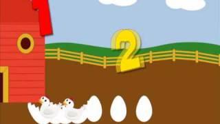 Learn to count. Fun chicken puppet for children. Funny. homeschool families