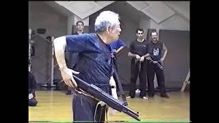 Soke Masaaki Hatsumi shows defence about gun (Bujinka Ninpo )