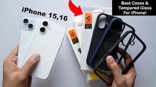 Best iPhone 16, 15 Cases & Tempered Glass | Spigen Ultra Hybrid, Liquid Air, Thin Fit Case (HINDI)