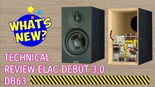 A bookshelf speaker ELAC debut 3.0 technical review Elac DB63