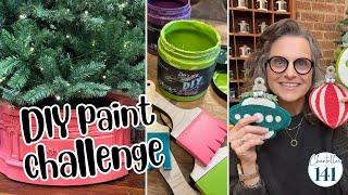 Debi's Design Diary DIY Paint Challenge - Turning A Side Table Into A Chic Christmas Tree Stand