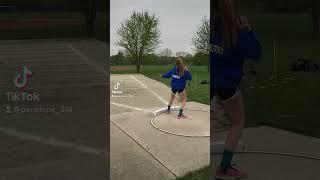 8th grade shot put career fail #shotput #trackandfield #middleschool