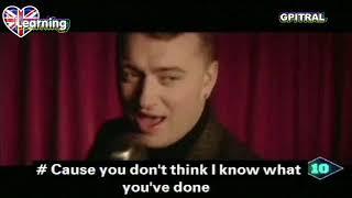 110 Sam Smith I'm Not The Only One lyrics subtitled