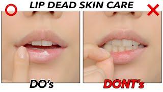 How to care of the dead skin on the lips? Chapped lip care / lip scrub