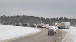 ТРАССА М5, ДПС ЗАКРЫЛИ ДОРОГУ, УРАЛ ЗАВАЛИЛО СНЕГОМ!