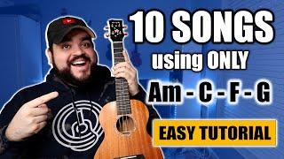 10 EASY Ukulele Songs using 4 Chords