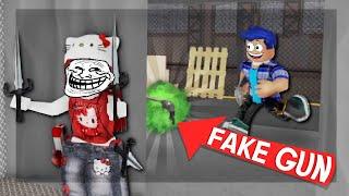 I TRICKED EVERYONE IN MURDER MYSTERY with these FAKE ITEMS *funny*