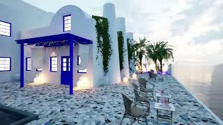 Unreal Engine Walking In Santorini