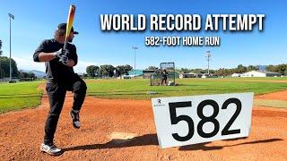 WORLD RECORD ATTEMPT for the FARTHEST BASEBALL EVER HIT | with @KingofJUCO (2023)