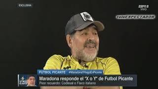 Diego Armando Maradona entrevistado por Hugo Sanchez y David Faitelson - Futbol Picante(1/2)