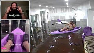 Florida man paddles around Tampa home as Helene storm surge floods living room